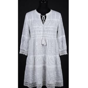 Lola Australia Off White Dress Size Small Ladies V Neckline